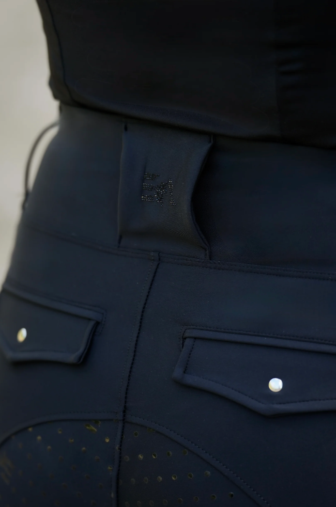EquiAttire All-inclusive Reitleggings - Schwarz